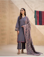 Tana Bana Winter 2025 – Dhanak Embroidered 3PC Unstitched Suit AB
