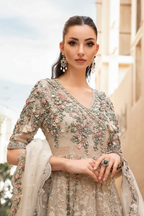 ✨  MARIA.B Unstitched Replica ✨  Luxury Organza Embroidered Maxi Dress – 3PC Set FBL