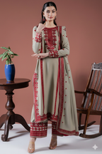 🔥 Winter 2K25 Collection by Asim Jofa 🔥Premium Dhanak Embroidered-3-Piece Suit AB