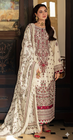 ASIM JOFA – WINTER 2025 HOT COLLECTION Elegant-3-Piece Unstitched Suit AB