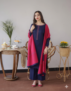 AISLING – Premium Air-Jet Dhanak 3PC Embroidered Suit AB