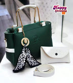 👜 Product Title:  Women's Rexine Hand Bag Set – 2 Pcs | Stylish &amp; Functional