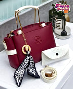 👜 Product Title:  Women's Rexine Hand Bag Set – 2 Pcs | Stylish &amp; Functional