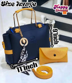 👜 Product Title:  Women's Rexine Hand Bag Set – 2 Pcs | Stylish &amp; Functional