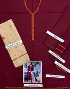 3-Piece Winter Dhanak Stitched Collection AB