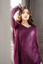 AZURE Chiffon Embroidered Sequin Luxury Unstitched 3-Piece MR