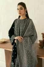 BRAND:JAZMIN velvet embroidered sequence luxury unstitched 3pc✓MR