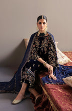BRAND:EMAN ADEEL velvet embroiderd hand emblished luxury unstitched 3pc✓MR