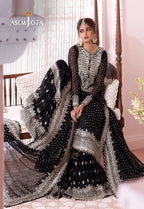 ASIM JOFA | Chiffon Embroidered Sequin Luxury Unstitched 3PC MR