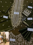 ASIM JOFA Luxury Chiffon ✨  Embroidered Unstitched 3PC Suit
