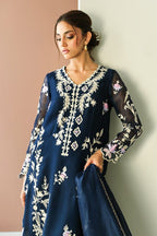 ZURI Luxury Organza Embroidered Hand-Embellished Unstitched 3PC Suit MR