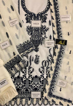 Brand: ASIM JOFA Chiffon &amp; Silk Luxury Unstitched 3-Piece Suit MR