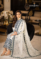 Brand: ASIM JOFA Chiffon &amp; Silk Luxury Unstitched 3-Piece Suit MR