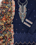 Dhanak – Premium Embroidered Collection 3 Pic Suit AB
