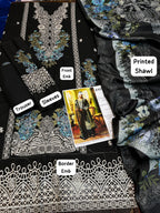 Jade Luxury Dhanak  Premium 3-Piece Unstitched Suit AB