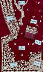 Brand: Azure – Luxury  Chiffon 3 Piece Suit FBL