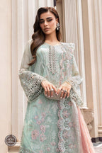 Luxury Chiffon Embroidered – Unstitched 3-Piece Suit Hand Embellished Masterpiece FBL
