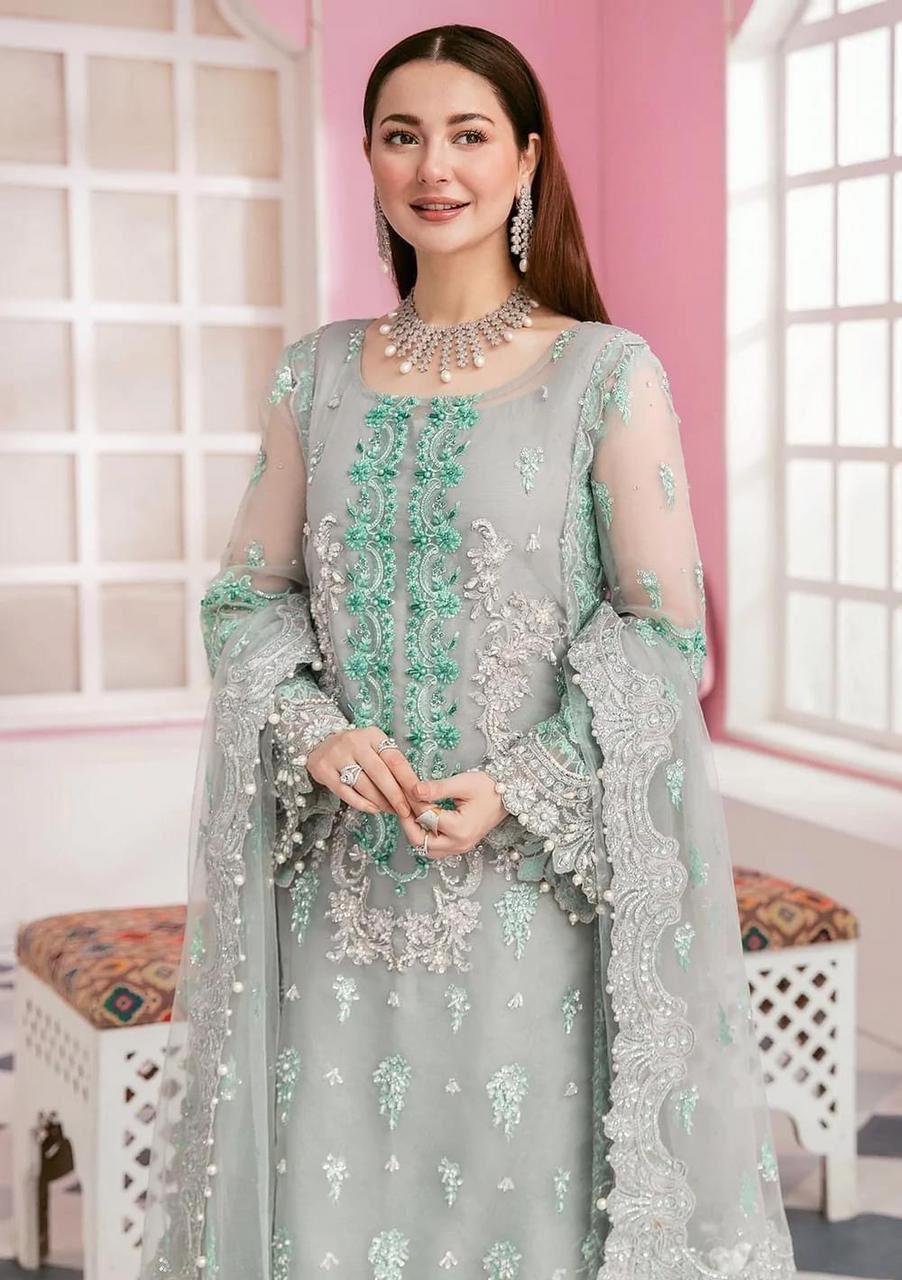 ELAF – Organza Embroidered &amp; Handworked 3PC MR
