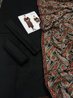 Bareeze Winter 2025 Hot Collection – Dhanak Embroidered 3PC Suit  Unstitched AB