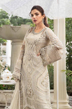 Maria B Luxury Embroidered Chiffon 3PC Unstitched Suit AB