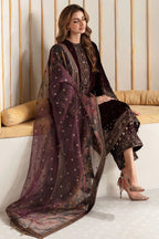 JAZMINE Luxury Embroidered Velvet 3PC Suit AB
