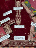 JAZMINE Luxury Embroidered Velvet 3PC Suit AB