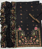 Dhanak fabric– Winter Collection 2025 - 3-piece luxury unstitched suit FBL