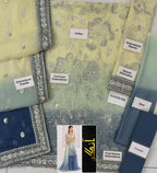 Jazmin Chiffon Embroidered Sequence Luxury Collection -3-piece unstitched suit MR