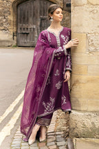 MUSHQ Luxury Organza Collection 3-Piece Unstitched Hand-Embellished Outfit MR