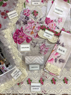 ASIFA NABEEL Shamooz Silk Embroidered &amp; Hand-Embellished Luxury Unstitched 3-Piece MR