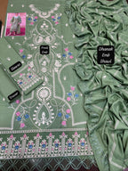 PARISHAY – WINTER 2025 HOT COLLECTION- Stunning-3-Piece Unstitched Dhanak Suit AB