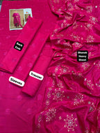 TANA BANA – WINTER 2025 HOT COLLECTION Luxurious-3-Piece Unstitched Dhanak Suit AB