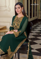ASIM JOFA – IQRA AZIZ EDIT COLLECTION  Elegant-3-Piece Chiffon Suit AB