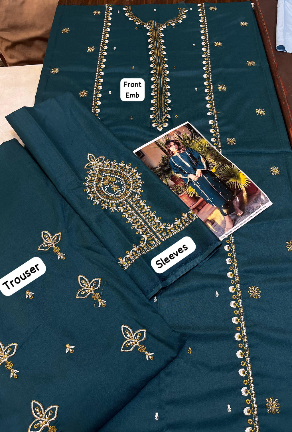 ❄ URGE – Winter Hot Collection ❄  Premium Dhanak 2-Piece Embroidered Unstitched Suit AB