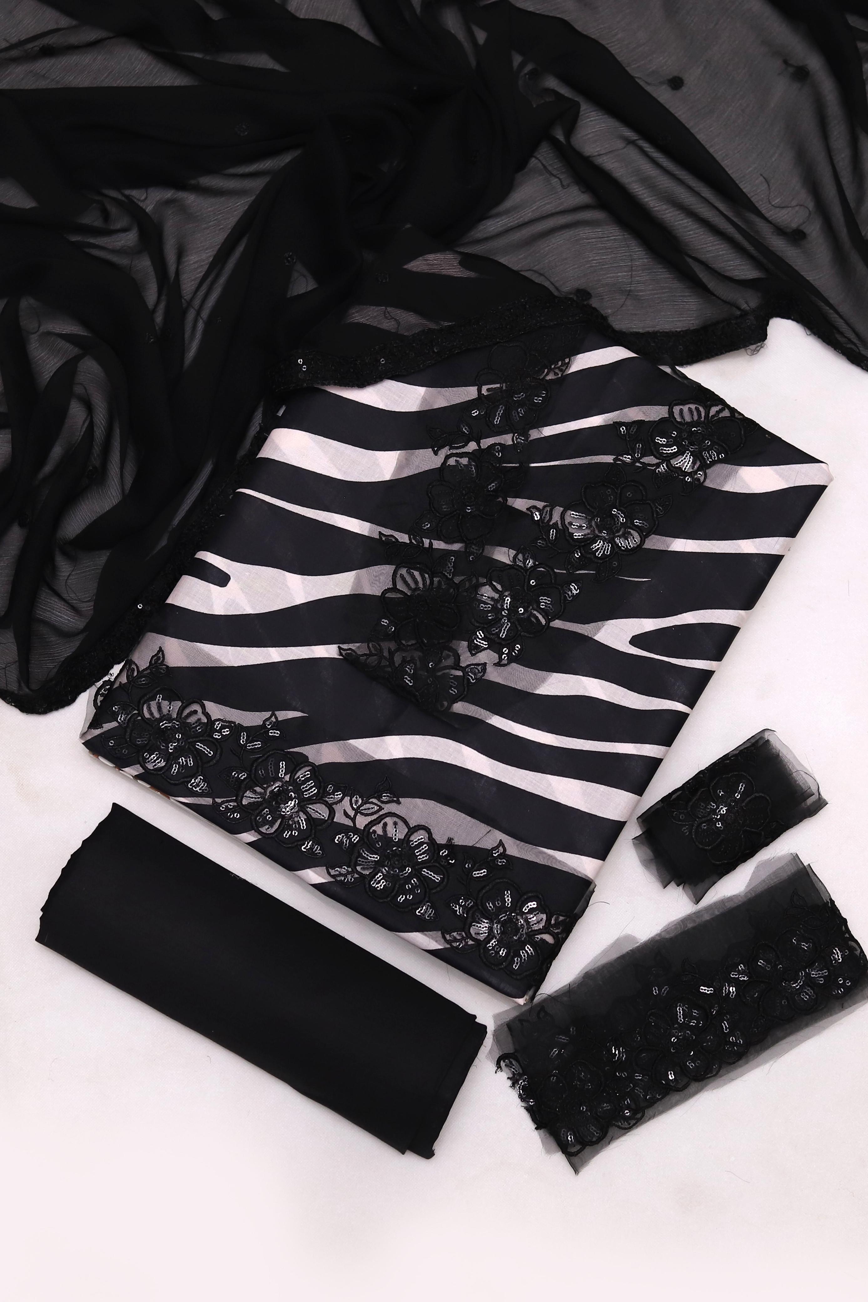 💍 WEDDING COLLECTION 2025 💍  Premium Silk Fabric – 3PC Unstitched Suit AB