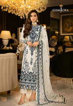 Brand: ASIM JOFA Chiffon &amp; Silk Luxury Unstitched 3-Piece Suit MR