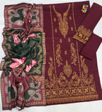 Jazmin 5133 – Winter Collection ❄️3-Pic Unstitched Suit FBL