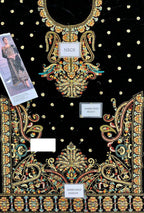 Asim Jofa Velvet Embroidered Luxury Unstitched 3-Piece Suit MR